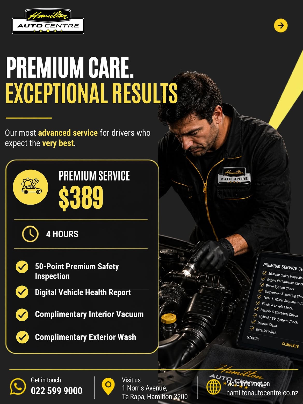 Premium Service - Hamilton Autocentre Deal
